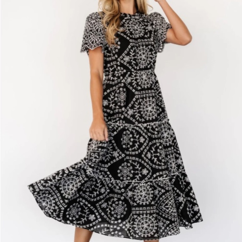 Baltic Born Mirabel Eyelet Midi Dress |